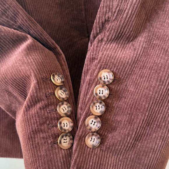 VERONICA BEARD Reagan Corduroy Dickey Jacket Dark Cocoa Brown Sz 0 - Picture 8 of 10
